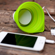Illustration for article titled A Collapsible Speaker That Might Double As an Emergency Cup